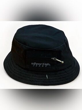 Levi's Silver Tab Bucket Hat Black Small/Medium Unisex 100% Cotton